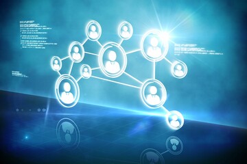 Poster - Futuristic technology interface