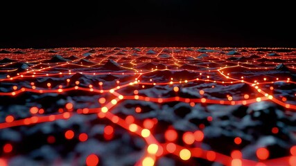 Poster - Abstract Lava Flow Network Visualization
