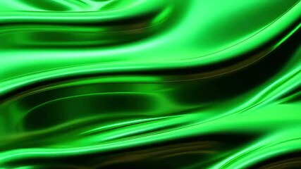 Aufkleber - Dynamic Flowing Green Abstract Background