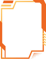 Poster - Abstract futuristic interface border and frame decoration element design