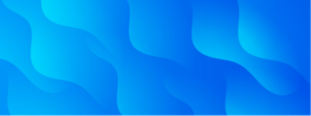 Poster - Abstract blue wavy background suitable for technology, marketing, and design projects. Great for web banners, social media posts, and presentations.