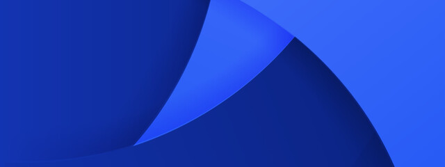 Poster - Abstract blue shapes resembling folded paper. Ideal for backgrounds, web design, print materials, and modern art concepts. Versatile and visually striking.