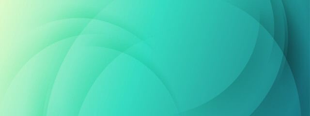 Poster - Abstract teal and green gradient circles, suitable for background designs, digital art, web graphics, modern patterns, and artistic projects.