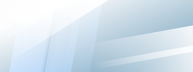 Poster - Abstract pale blue and white geometric design perfect for backgrounds, wallpapers, or website elements. A modern and minimalistic graphic option.