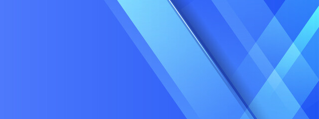 Poster - Blue abstract geometric shapes for modern designs, backgrounds, technology concepts, and innovative projects with a futuristic aesthetic appeal.