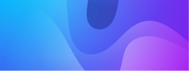 Poster - Abstract blue purple wavy shapes for background designs, modern art projects, technology themes, and vibrant graphic compositions for various creative ventures.