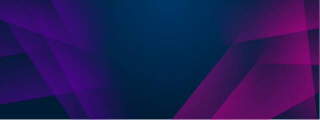 Poster - Abstract dark purple and blue geometric design suitable for modern backgrounds, tech presentations, web design, and contemporary art projects.