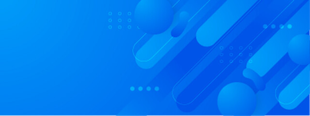 Poster - Abstract blue background ideal for modern designs, presentations, web graphics, and digital artwork with geometric shapes and vibrant colors.