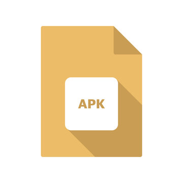 apk vector file icon on transparent background