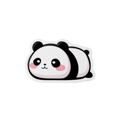 Aufkleber - Charming panda illustration isolated on clean background, perfect for creative designs