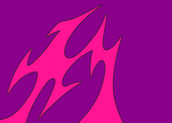 Poster - Abstract background with seamless wavy tribal pattern and with some copy space area