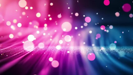 Poster - Futuristic light patterns with sparkling effects create a vibrant background, Light Futuristic Background Video