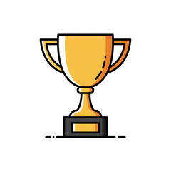 Fototapete - Vector Icon of A Trophy Icon with Modern Design, Flat Style