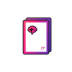 Fototapete - Vector Icon of A Book With with Modern Design, Flat Style