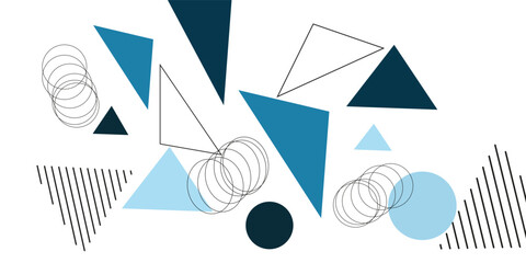 Poster - Abstract geometric triangles background. Template for poster, backdrop, book cover, brochure, and vector illustration. Eps10 vector