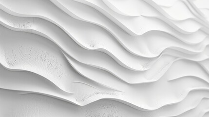 Aufkleber - High-resolution close-up of white paper texture with organic lines and subtle grain