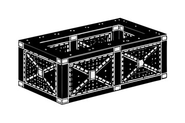 Poster - Abstract geometric structure with intricate patterns and a dark background