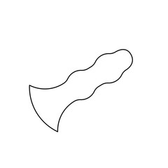 Poster - A large black outline sex toy symbol on the center. Illustration on transparent background
