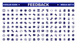 © artshuvo - Feedback solid Icon Collection. Solid set contains such Icons as Rating, Testimonials, Quick Response, Satisfaction and more. Simple icon set.