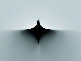 Poster - Abstract Dark Geometric Shape with Light Gray Background for Modern Design