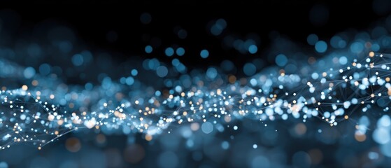 Poster - Abstract digital network background