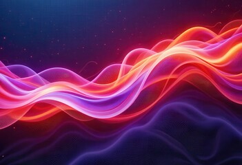 Aufkleber - Vibrant abstract patterns create an eye-catching background for computer monitors