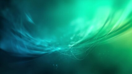 Wall Mural - Abstract Emerald Swirls: A captivating abstract composition of fluid, flowing emerald and teal hues, reminiscent of celestial nebulae or ethereal smoke. 
