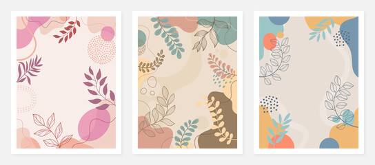 Wall Mural - Spring background with beautiful. Hand drawn colourful art background design.