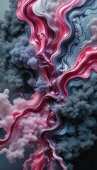 Aufkleber - Abstract colorful swirl design creating a dreamy background for mobile displays