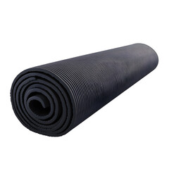 Fototapete - hyper realistic rolled yoga mat perfect side profile view, isolated pure white background subtle soft shadow clean studio easy creative project use simple art asset download digital graphic wallpaperx