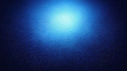 Poster - Blue gradient background grainy glowing blue light on dark backdrop noise texture effect