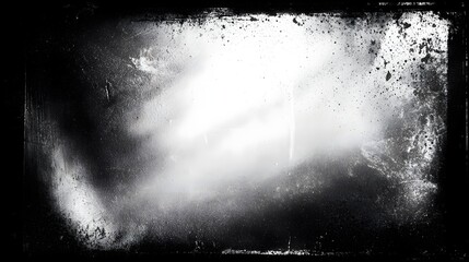 Fototapete - Abstract monochrome image with splashes and textures creating a dramatic, moody atmosphere