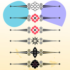 Poster - Decorative floral elements with transparent backgrounds, perfect for diverse design projects including wedding invitations and creative illustrations.