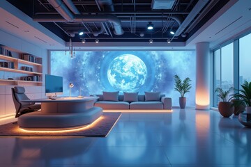 Poster - Developing a cutting-edge and futuristic workspace design.