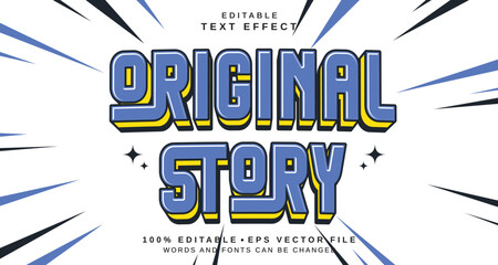 Leinwandbilder - Editable text style effect - Original Story text style theme.