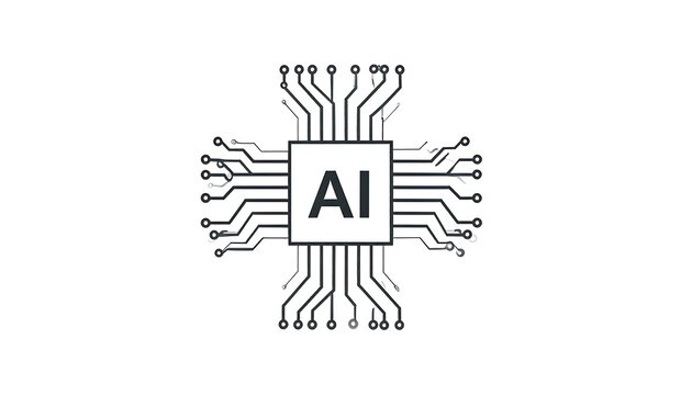 AI circuit graphic