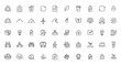 © Clever Design - Minimal Eco-Friendly Line Icons Set ? Sustainability and Green Living Concepts
