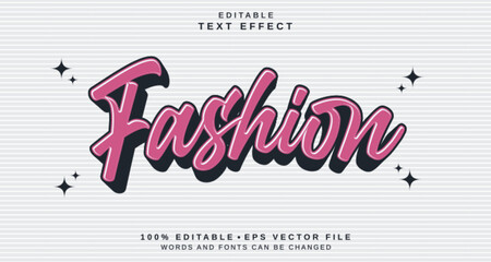 Leinwandbilder - Editable text style effect - Fashion text style theme.