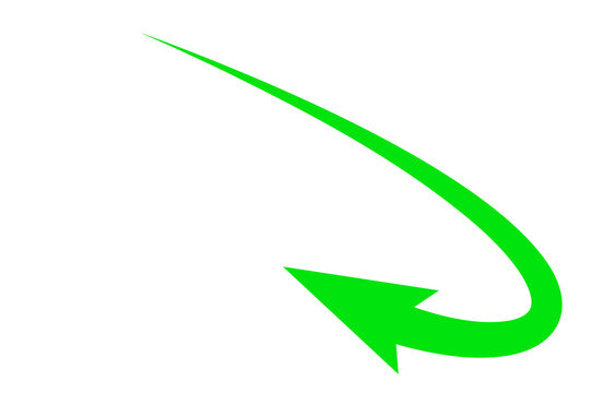 Arrow Set of turn flow arrow sign directions	