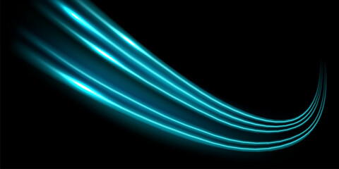 Wall Mural - beautiful light speed line background on black background abstract design vector illustration