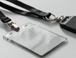 © Roman P. - Identification badge holder with black lanyard and card, for employee or event access and security.