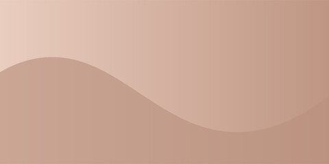 Poster - Chocolate brown with coffee shade gradient background for web design trend 2025, beautiful Mocha Mousse colors waves. Wedding card and invitation template.
