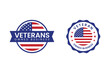 © DG gallery - Veteran Owned Business Stamp Design with Patriotic Theme for Military Veterans and Small Business