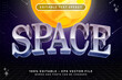 © prasetya nopin - space text effect and editable text effect with retro space illustrations and neon lights