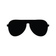 © Sharif - Stylish black sunglasses with a sleek design are isolated on a white background, perfect for summer fashion and sun protection sunglasses silhouette vector icon illustration