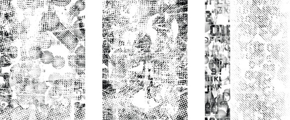 Leinwandbilder - Grunge Urban Backgrounds set.Texture Vector.Dust Overlay Distress Grain ,Simply Place illustration over any Object to Create grungy Effect .abstract,splattered , dirty, texture for your design.
