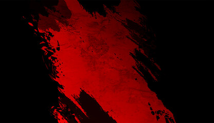 Aufkleber - Dark red abstract grunge blot texture retro background. Vector graphic vintage design