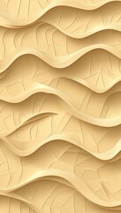 Fototapete - Elegant Ivory Texture with Soft Wave Pattern Background in Abstract Design for Minimalist Themes
