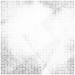 Poster - Halftone background vector, abstract backdrop design with two tone pattern and copy space for edit your content	