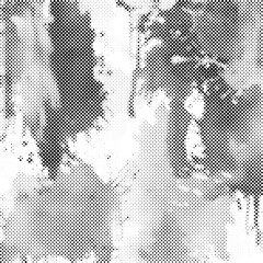 Poster - Halftone background vector, abstract backdrop design with two tone pattern and copy space for edit your content	